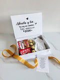 Caja personalizada anunció bebé