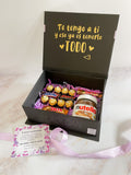 Caja Sorpresa personalizada con chocolates