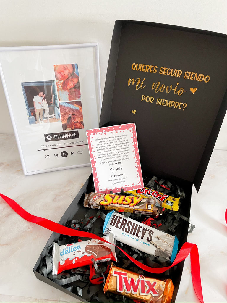 Caja chuches y chocolates con llavero spotify – Las Cosas de Gina