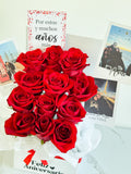 Ramo de Rosas con fotos estilo polaroid