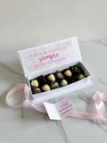 Caja cofre de fresas con chocolate