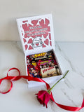Caja Sorpresa Flork chocolates venezolanos con rosa