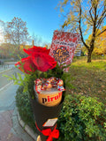 Cono de Rosas con pirulin y torontos o bombones Ferrero