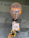 Letra con Bombones y Globo Personalizado