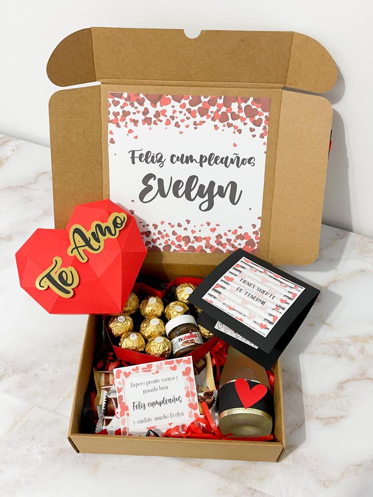 Caja personalizada para regalar en San Valentín o cualquier otro