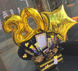 Arreglo Globos con Chocolates Venezolanos